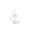 Flywheel Diagram and Parts List for 280J77-0122-B1  Briggs and Stratton Engine